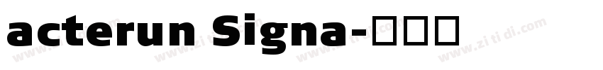 acterun Signa字体转换